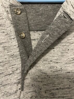 Beverly Hills Polo Club Men's Grey Fleck Button-Front Henley
